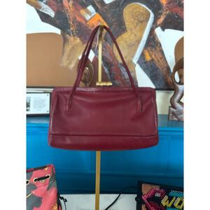 Vintage Creation's International Burgundy Gold One Size Satchel Handbag